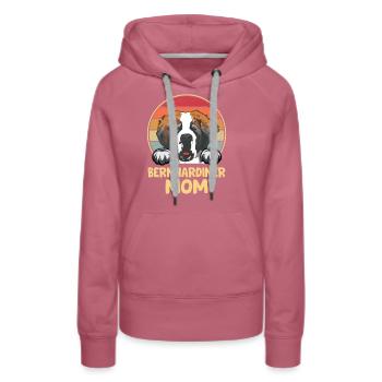 St. Bernard Gift Dogs - Women’s Premium Organic Hoodie - mauve - Front - Isabella (175cm)