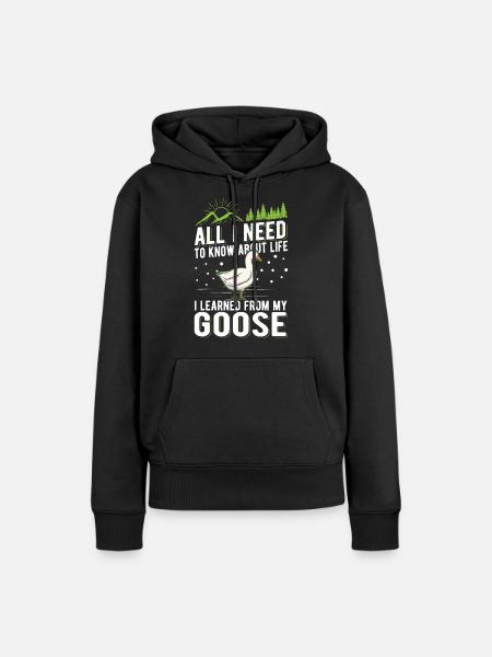 Geese Gift Goose Lover Goose Breeder - Women’s Premium Organic Hoodie - black
