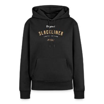 Slackliner Limited Edition Slackline - Frauen Premium Bio Hoodie - Schwarz - Vorne - Julia (174cm)