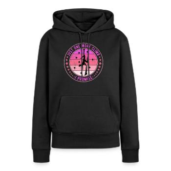 Vertical Cloth Acrobatics Aerial Silk One More Climb - Women’s Premium Organic Hoodie - black - Front - Julia (174cm)