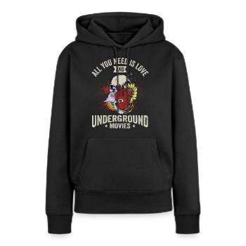 Underground Film, Independent Cinema, Horror - Frauen Premium Bio Hoodie - Schwarz - Vorne - Julia (174cm)