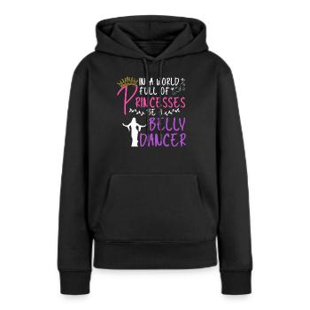 Danse du ventre Danseuse du ventre Danse Danseur Cadeau - Sweat à capuche Premium bio Femme - noir - Devant - Julia (174cm)