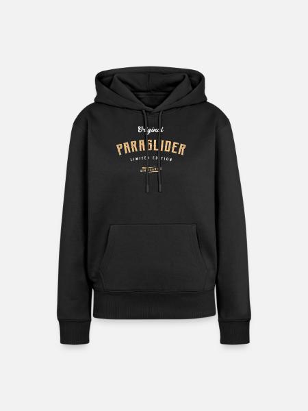 Paraglider Limited Edition Paragliden - Frauen Premium Bio Hoodie - Schwarz