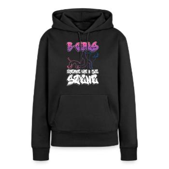 B-Girls Übernehmen Die Szene - Breakdance - Frauen Premium Bio Hoodie - Schwarz - Vorne - Julia (174cm)