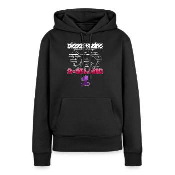 Dieses Kleine B-Girl Wird 1 - Breakdance - Frauen Premium Bio Hoodie - Schwarz - Vorne - Julia (174cm)