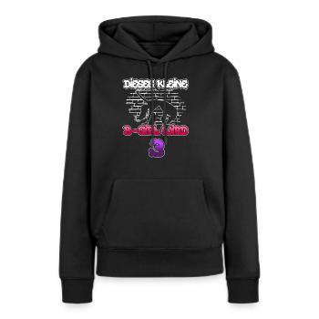 Dieses Kleine B-Girl Wird 3 - Breakdance - Frauen Premium Bio Hoodie - Schwarz - Vorne - Julia (174cm)
