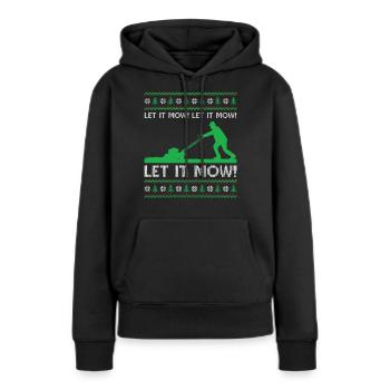 Affreuse tonte de Noël - Laissez-la tondre! Laissez-le tondre! Le - Sweat à capuche Premium bio Femme - noir - Devant - Julia (174cm)