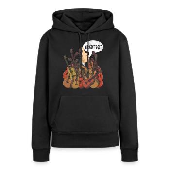 Ukulele Instrument Ukulist Spieler Lustig - Frauen Premium Bio Hoodie - Schwarz - Vorne - Julia (174cm)