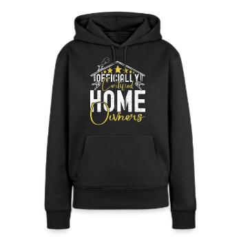 Achat d’une maison pour les propriétaires - Sweat à capuche Premium bio Femme - noir - Devant - Julia (174cm)