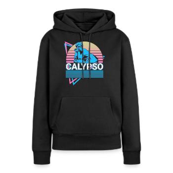 Déesse Calypso Mythe grec antique - Sweat à capuche Premium bio Femme - noir - Devant - Julia (174cm)