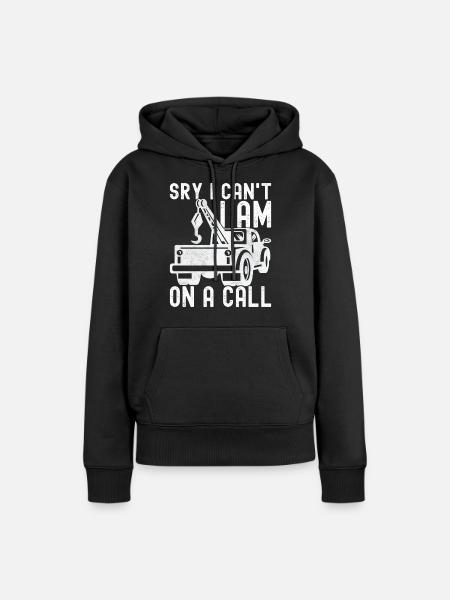 Abschleppwagen Abschleppdienst - Frauen Premium Bio Hoodie - Schwarz