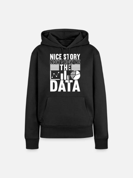Data Scientist Data Analyst - Dame Premium hoodie, økologisk bomuld - sort