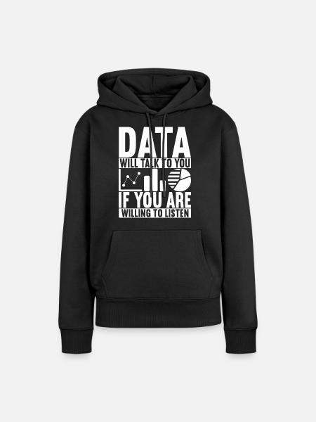 Data Scientist Data Analyst - Dame Premium hoodie, økologisk bomuld - sort