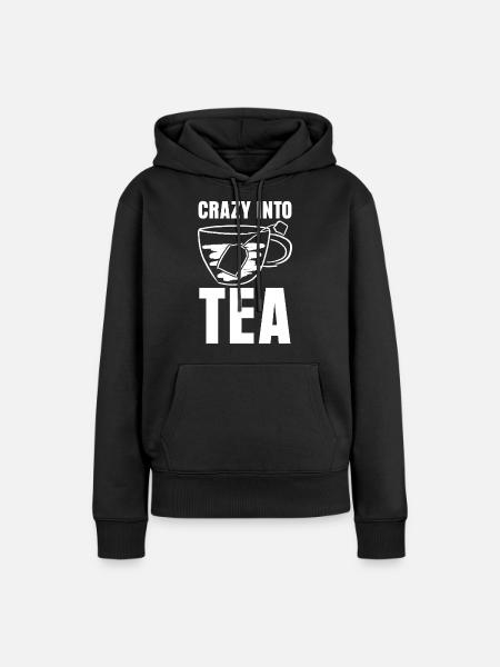 Teetasse Teetrinker Tee Teebeutel - Frauen Premium Bio Hoodie - Schwarz