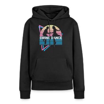 Swing Tanz Swing Tanzen Retro - Frauen Premium Bio Hoodie - Schwarz - Vorne - Julia (174cm)