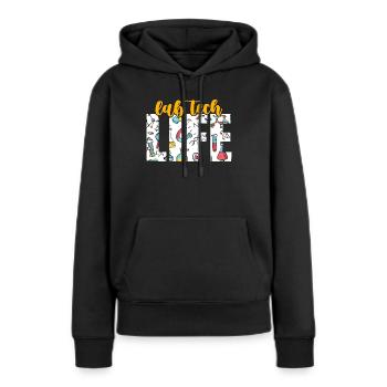 Lab Technician Lab Tech Life Laboratory Scientist - Frauen Premium Bio Hoodie - Schwarz - Vorne - Julia (174cm)