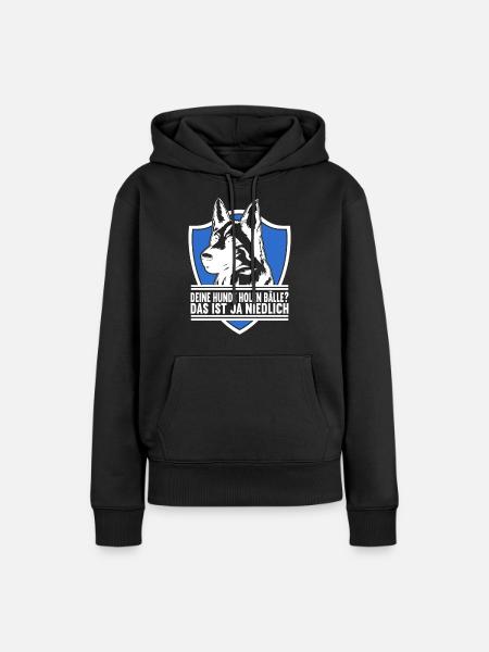 Polizei Polizist - Frauen Premium Bio Hoodie - Schwarz