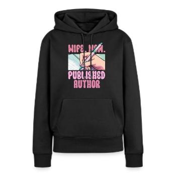Author Authors Mother - Women’s Premium Organic Hoodie - black - Front - Julia (174cm)