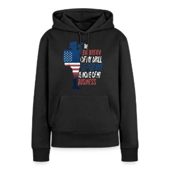 Drill Sergeant - Women’s Premium Organic Hoodie - black - Front - Julia (174cm)