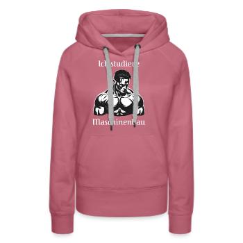 Maschinenbau Studenten Gym witzige Geschenkidee - Frauen Premium Bio Hoodie - Malve - Vorne - Isabella (175cm)