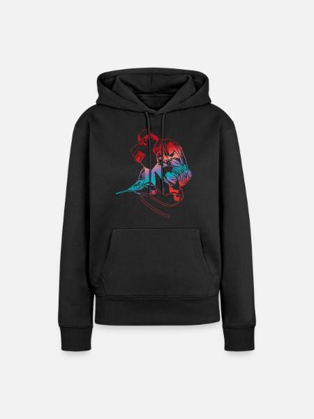 Schweißen - Frauen Premium Bio Hoodie - Schwarz