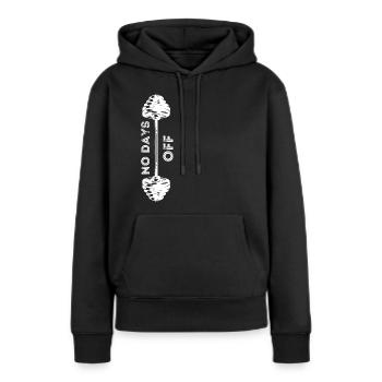 NO DAYS OFF - Women’s Premium Organic Hoodie - black - Front - Julia (174cm)