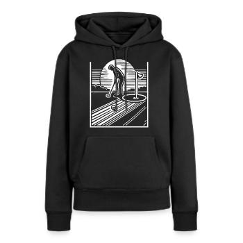 Play golf - Women’s Premium Organic Hoodie - black - Front - Julia (174cm)