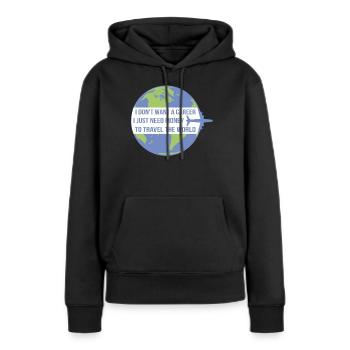 Reisen Reisender Reisende Urlaub Urlauber Reise - Frauen Premium Bio Hoodie - Schwarz - Vorne - Julia (174cm)