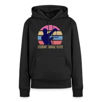 Triangle player Triangle player Triangle sound - Women’s Premium Organic Hoodie - black - Front - Julia (174cm)