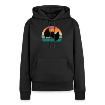 Bats Bat Bat Protection Cave - Women’s Premium Organic Hoodie - black - Front - Julia (174cm)