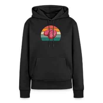 Butcher Fleischer Wurst rind Fleischerei Fleischerei Fleisch - Women’s Premium Organic Hoodie - black - Front - Julia (174cm)