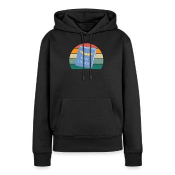 Flugzeuge Flieger Fliegen Pilot Pilotin Flughafen - Frauen Premium Bio Hoodie - Schwarz - Vorne - Julia (174cm)