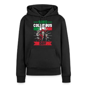Christopher Columbus - Frauen Premium Bio Hoodie - Schwarz - Vorne - Julia (174cm)