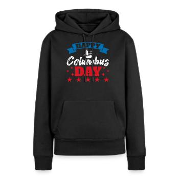 Christopher Columbus - Frauen Premium Bio Hoodie - Schwarz - Vorne - Julia (174cm)