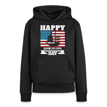 Christopher Columbus - Frauen Premium Bio Hoodie - Schwarz - Vorne - Julia (174cm)