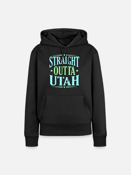 Utah abenteuer geschenk - Frauen Premium Bio Hoodie - Schwarz