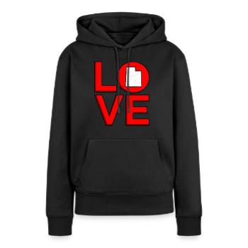 Cher cadeau de l’Utah - Sweat à capuche Premium bio Femme - noir - Devant - Julia (174cm)