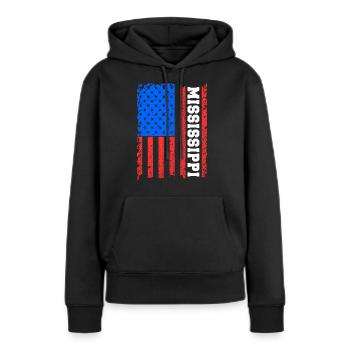 Flags gift Mississippis Usa - Women’s Premium Organic Hoodie - black - Front - Julia (174cm)