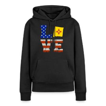 Cher cadeau du Nouveau-Mexique - Sweat à capuche Premium bio Femme - noir - Devant - Julia (174cm)
