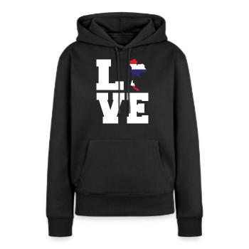Thailand - Frauen Premium Bio Hoodie - Schwarz - Vorne - Julia (174cm)