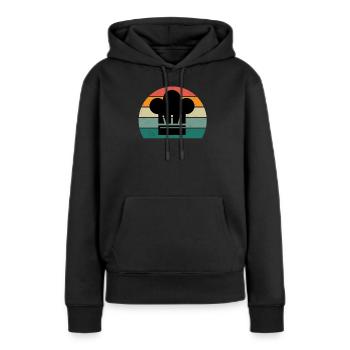 Kocher Koch Köchin Küche Restaurant Bar Bistro - Frauen Premium Bio Hoodie - Schwarz - Vorne - Julia (174cm)