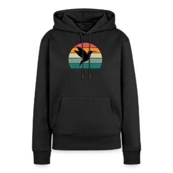 Hummingbirds fast wings flapping wings long schna - Women’s Premium Organic Hoodie - black - Front - Julia (174cm)