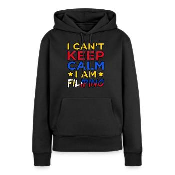 Philippinen - Frauen Premium Bio Hoodie - Schwarz - Vorne - Julia (174cm)