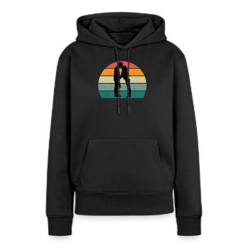 Heiraten Heirat Hochzeit Freund Freundin Ehe Liebe - Frauen Premium Bio Hoodie - Schwarz - Vorne - Julia (174cm)