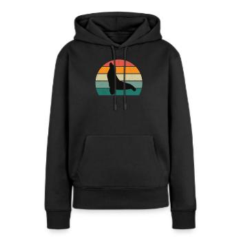 Seal Seal Seals Swimming Eared Seal Seal - Women’s Premium Organic Hoodie - black - Front - Julia (174cm)