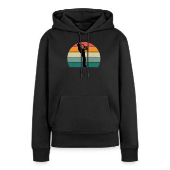 Saxophone Saxophone Saxophone Saxophone Music Saxophone Player - Women’s Premium Organic Hoodie - black - Front - Julia (174cm)