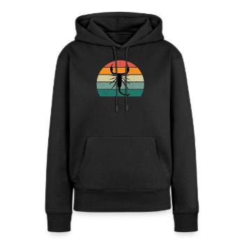 Skorpione Skorpionstachel Stachel Wüste Skorpion - Frauen Premium Bio Hoodie - Schwarz - Vorne - Julia (174cm)