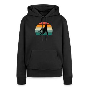 danseur danse mouvement mouvement mouvement couple - Sweat à capuche Premium bio Femme - noir - Devant - Julia (174cm)