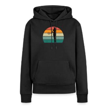 tennis player tennis player tennis club tennis - Women’s Premium Organic Hoodie - black - Front - Julia (174cm)