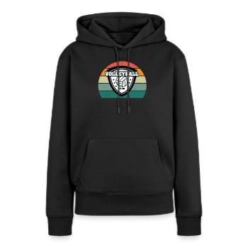 Volleyballerin Schmetterball Volley Volleyball - Frauen Premium Bio Hoodie - Schwarz - Vorne - Julia (174cm)